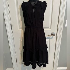 Kate Spade Black Midi Dress Size Small